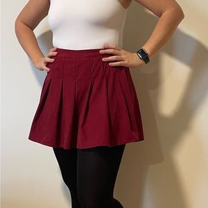 Halara Pleated Corduroy Skirt